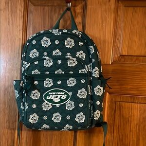 New Vera Bradley New York Jets Quilted Small Backpack Unique